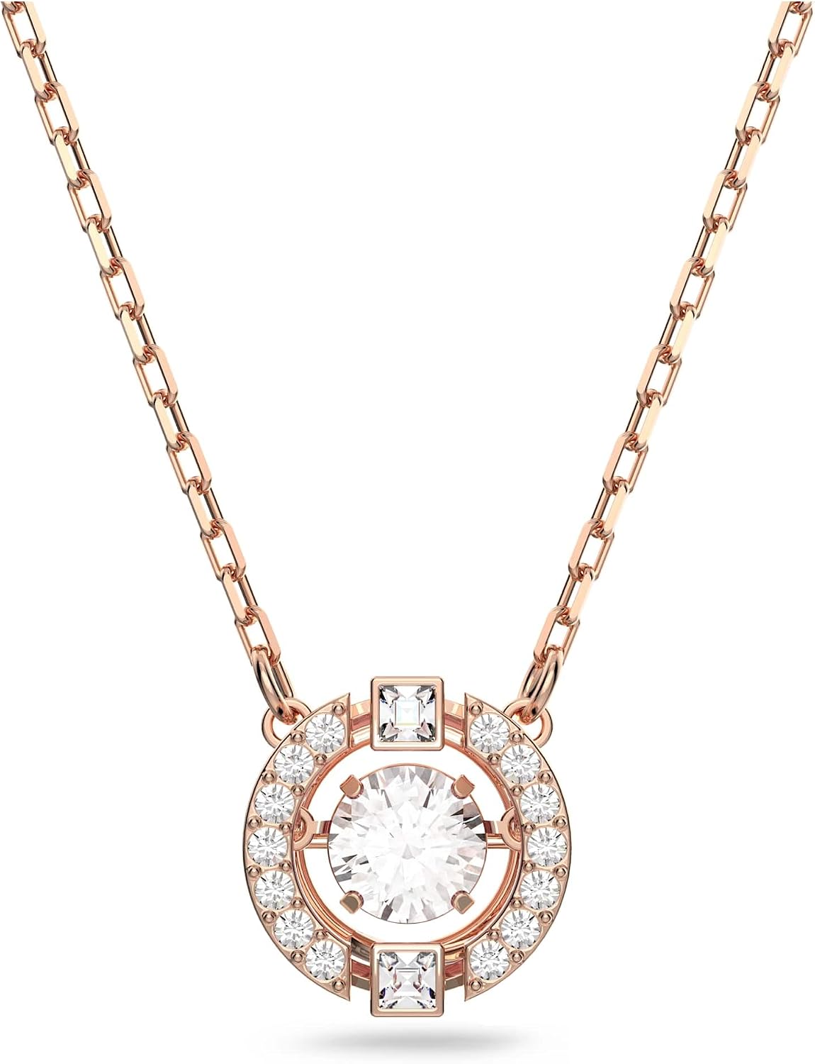 Swarovski Sparkling Dance Collar, baño tono oro rosa