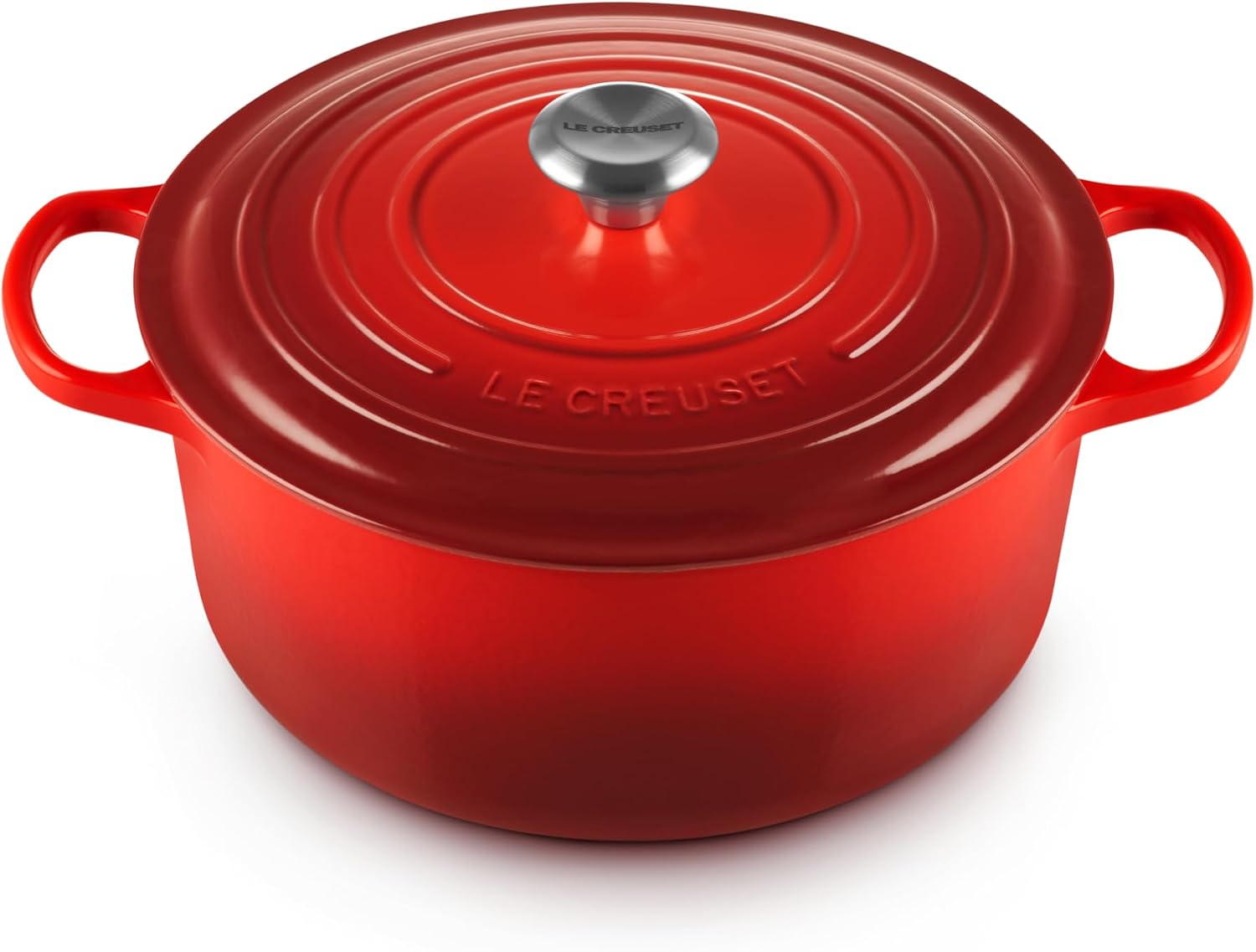 Le Creuset cocotte redonda de hierro fundido 28 cm 6,7 L, cereza