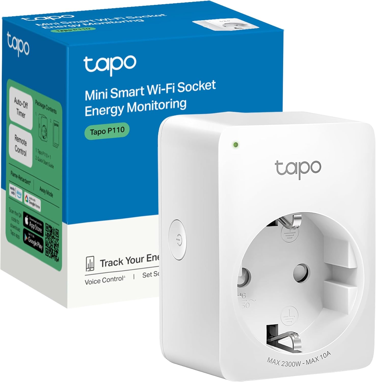 Tapo P110 Enchufe Inteligente WiFi con Medición de Consumo