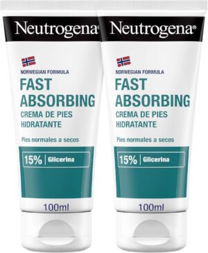 Neutrogena Fórmula Noruega Crema de Pies Absorción Inmediata, 100 ml, pack de 2