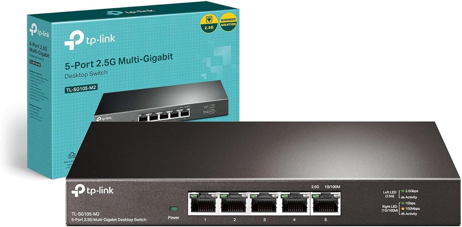 TP-Link TL-SG105-M2 Switch Ethernet 2.5G de 5 Puertos