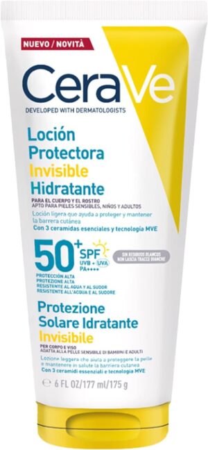 CeraVe Loción Protectora Invisible Hidratante SPF 50+ 117 ml