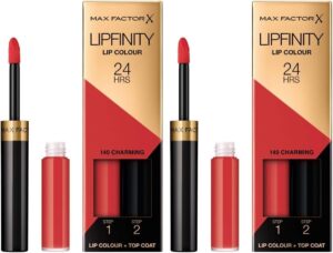 Max Factor LipFinity Lip Colour Pintalabios de Larga Duración, tono 140 Charming