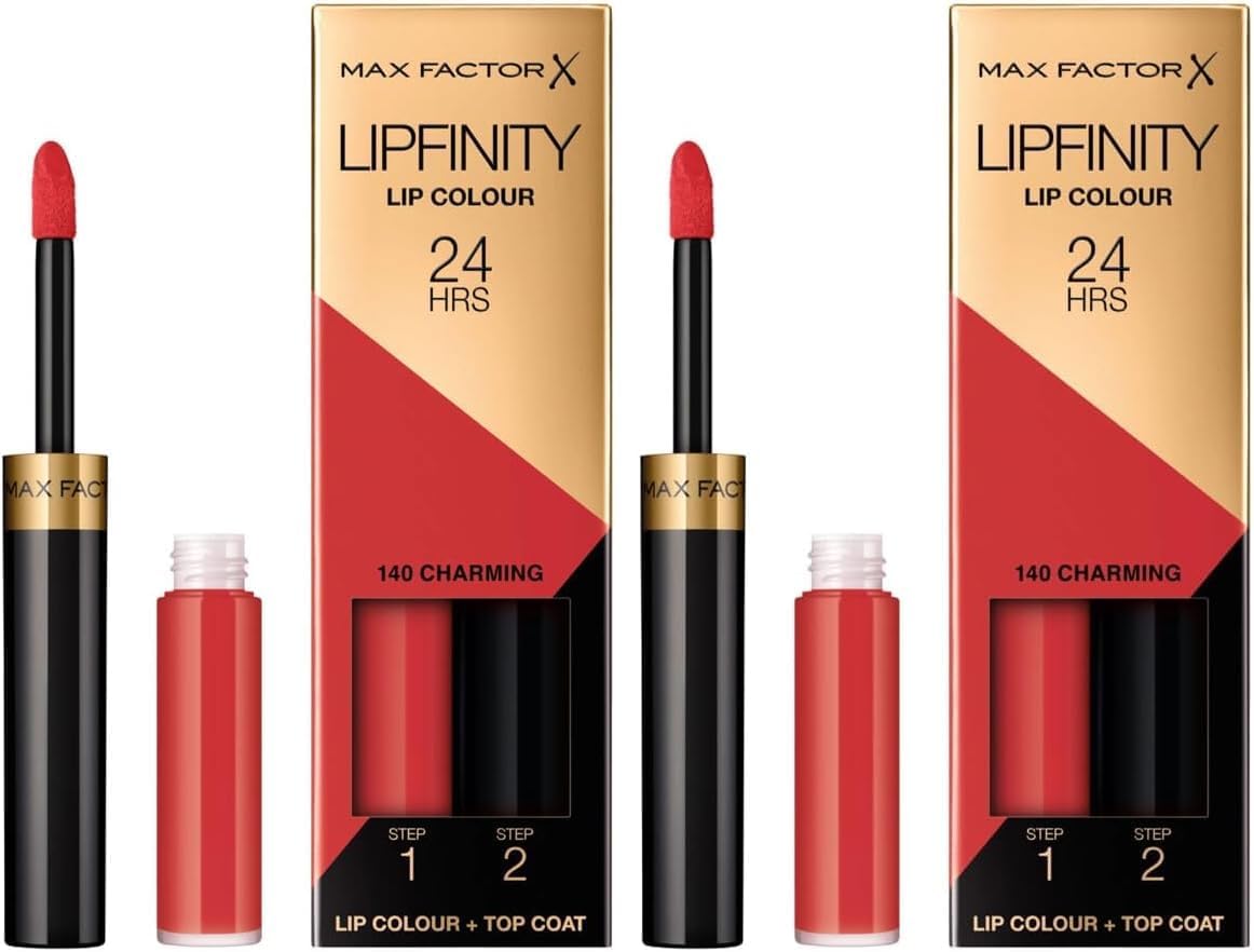 Max Factor LipFinity Lip Colour Pintalabios de Larga Duración, tono 140 Charming