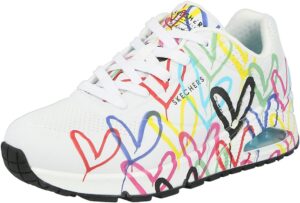 Skechers Uno Spread The Love Trainers Mujer, blanco