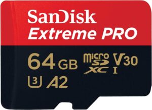 SanDisk Extreme PRO 64GB Tarjeta microSDXC con Adaptador SD