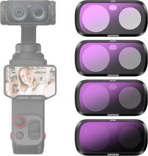 NEEWER Kit de 4 Filtros ND8, ND16, ND32 y ND64 para Insta360 Luna Ultra