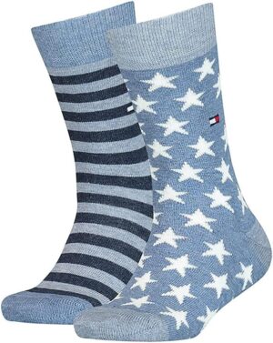 Tommy Hilfiger Stars and Stripes Calcetines Niños, pack de 2