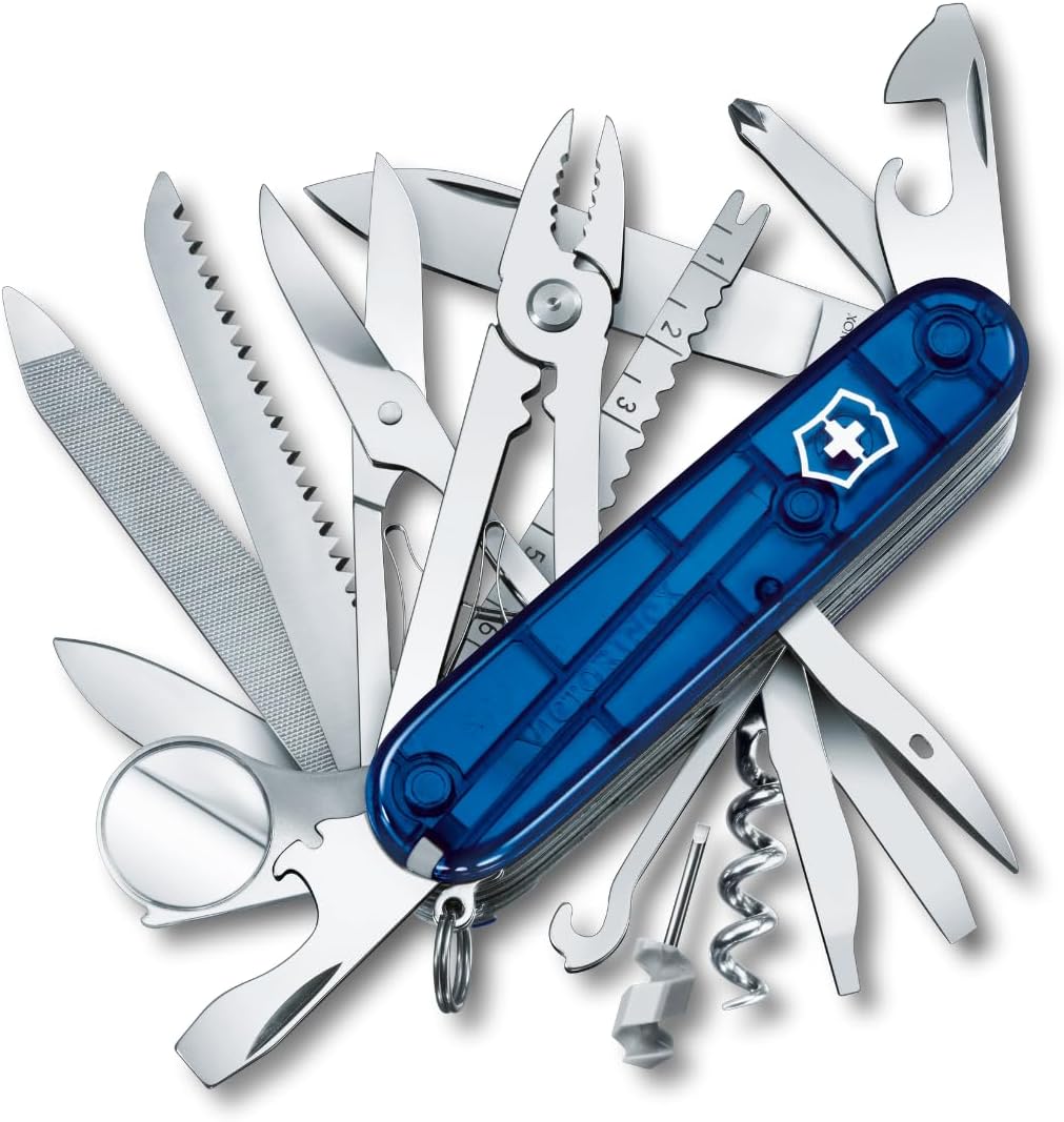 Victorinox Swiss Champ Navaja Multiuso de 33 Funciones, azul
