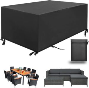 Aipwerer Funda para muebles de jardín 213x132x72 cm, Oxford 420D impermeable