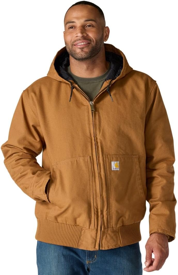 Carhartt Chaqueta Aislada de Lona Efecto Desgastado Hombre