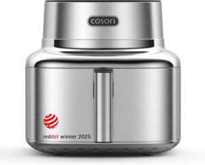 Cosori Iconic Single freidora de aire inteligente 6,2 L, acero inoxidable