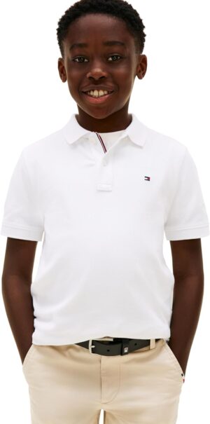 Tommy Hilfiger Polo de Manga Corta para Niño Solid Pique Ivy Blanco