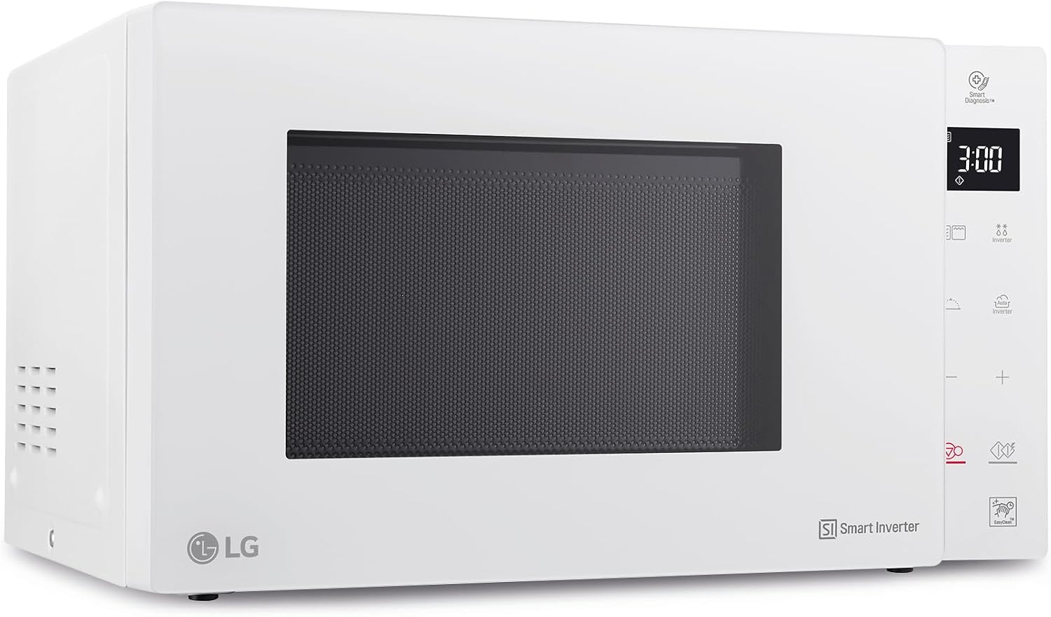 LG MH6535GDH Microondas con Grill de 25 L, 1000 W y Smart Inverter, Blanco