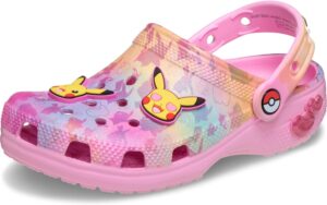 Crocs Classic Pokémon Pikachu Pink Zuecos Niños