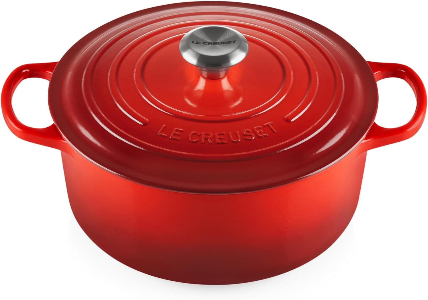 Le Creuset Evolution cocotte redonda de hierro fundido 26 cm, 5,3 L, cereza