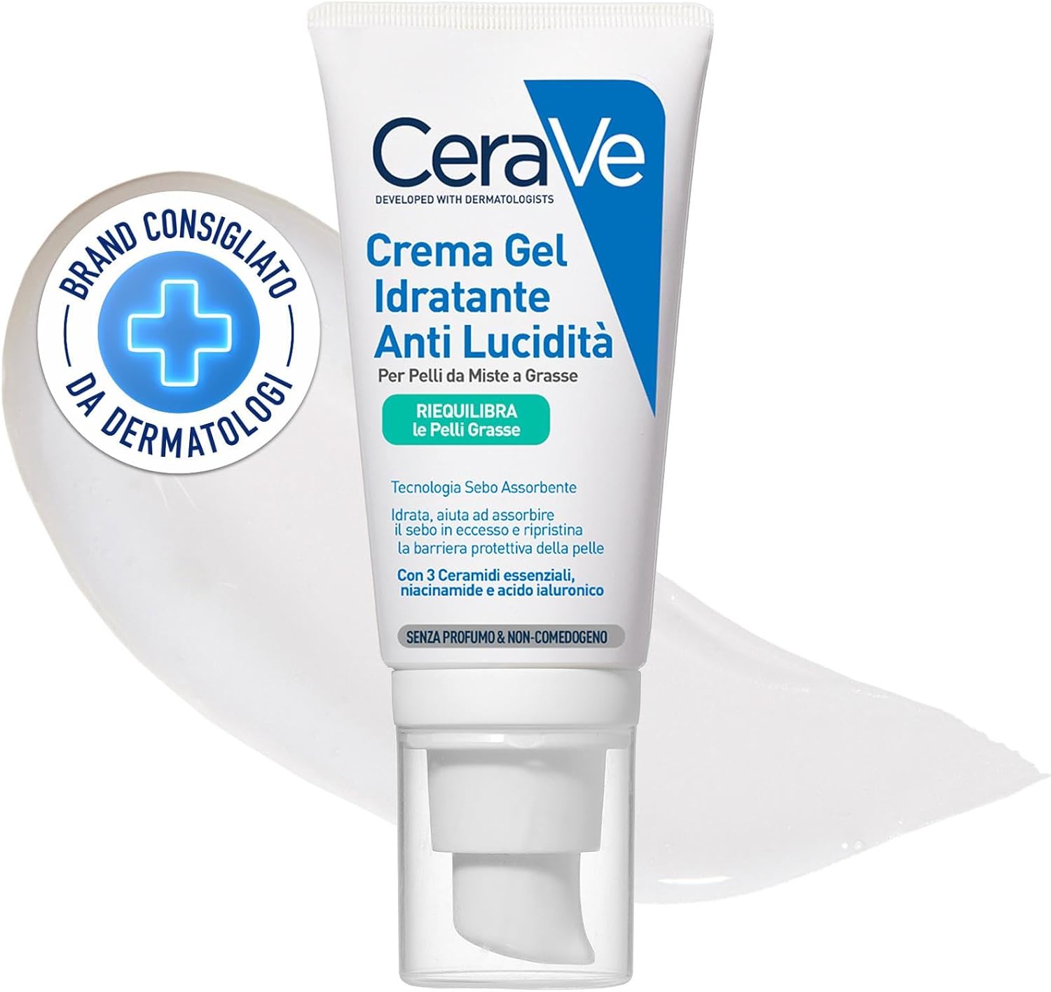 CeraVe Oil Control gel-crema hidratante para piel mixta a grasa, 52 ml