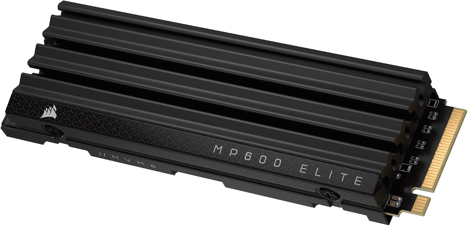Corsair MP600 Elite SSD NVMe M.2 PCIe Gen4 de 2 TB con disipador