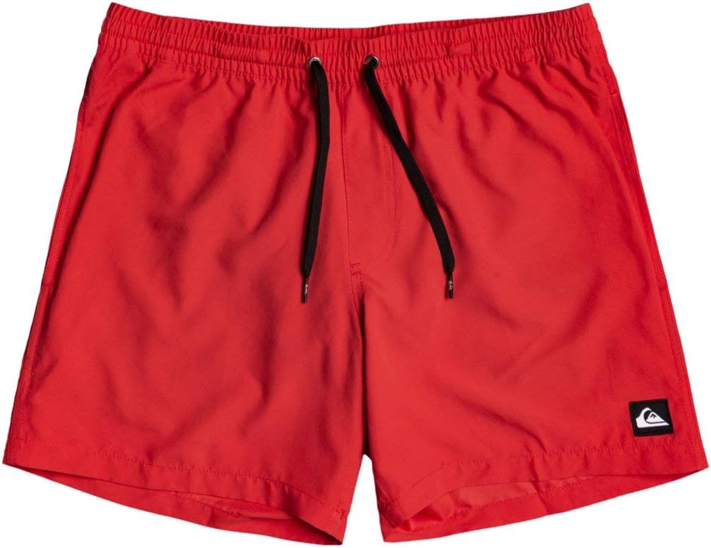Quiksilver Everyday 13 pulgadas short de natación para chicos, rojo