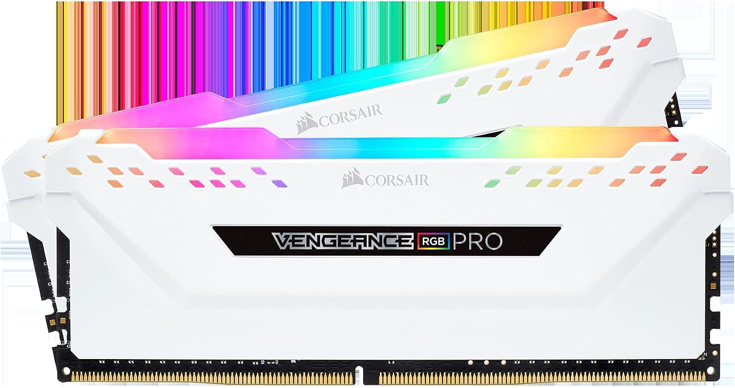 CORSAIR Vengeance RGB Pro 32GB (2x16GB) DDR4 3200MHz C16, blanco