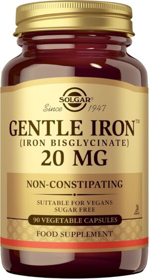 Solgar Hierro Gentle Bisglicinato, 90 cápsulas vegetales