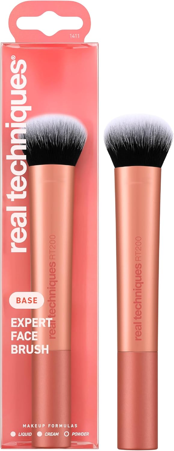 Real Techniques Expert Face Brush, brocha para base líquida y en crema