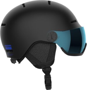 Salomon Orka Visor Casco de Esquí para Niños, negro