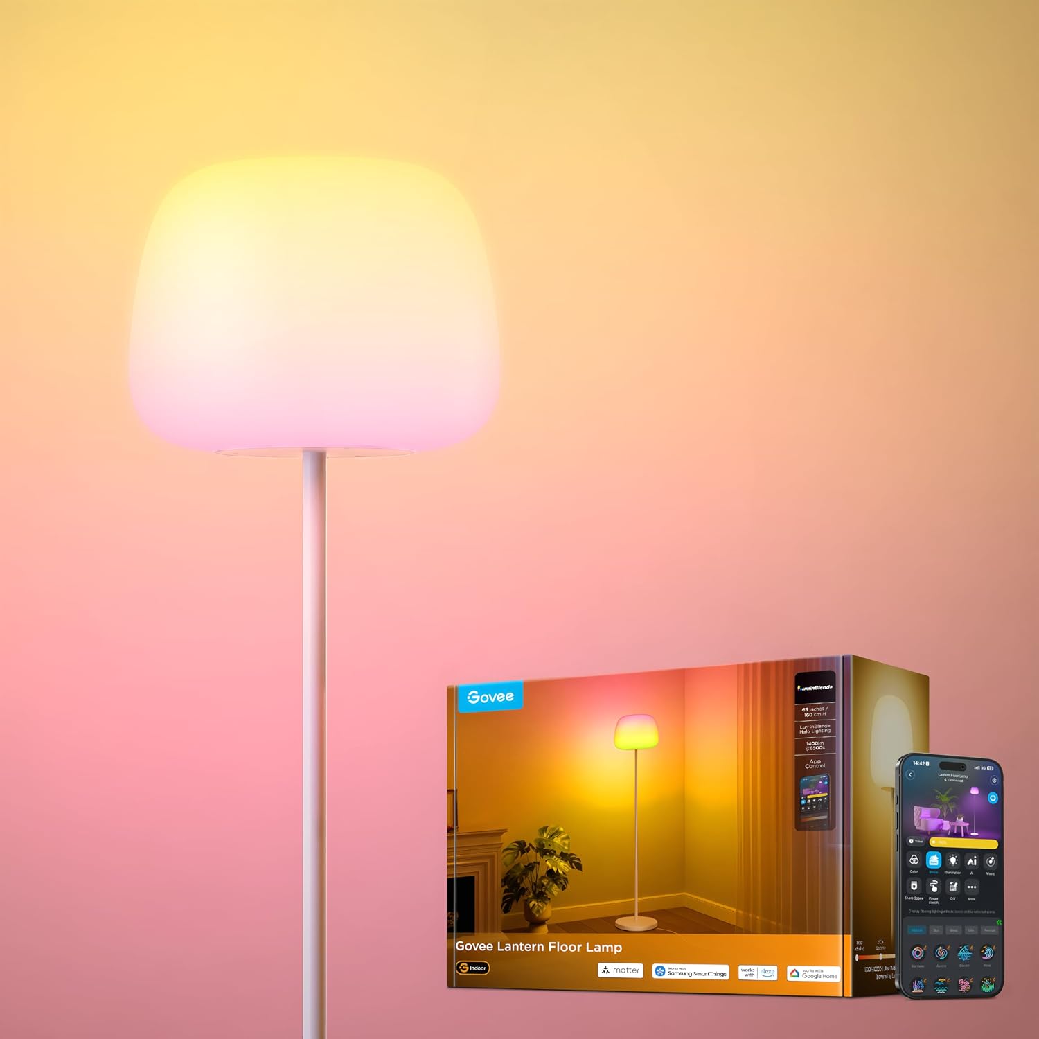 Govee Lantern Lámpara de Pie LED RGBICWW