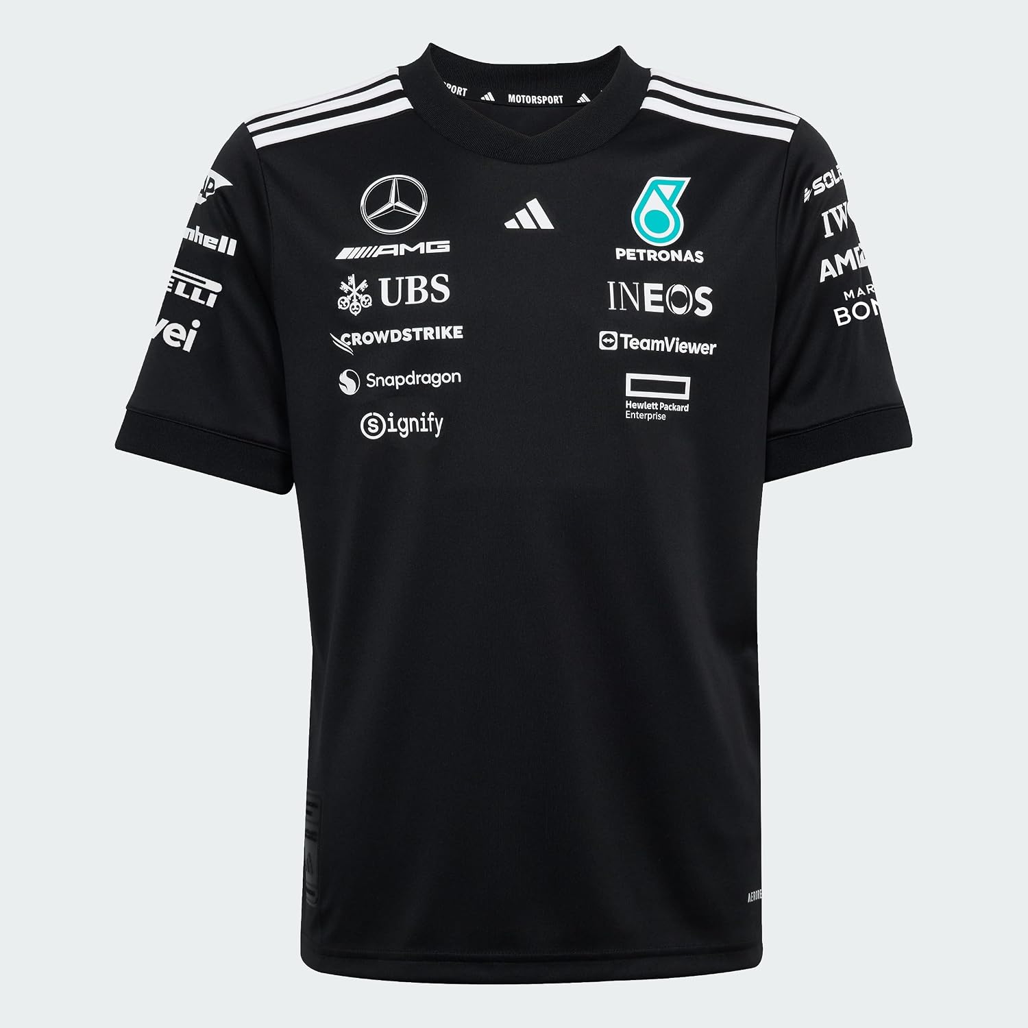 adidas Mercedes-AMG Petronas Formula One Team camiseta Driver para niños, negro