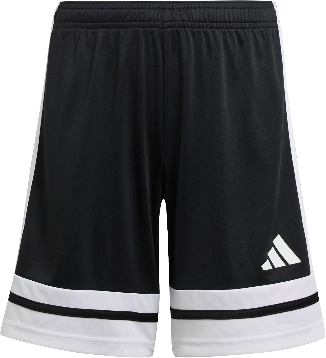 adidas Squadra 25 pantalón corto para niños, negro y blanco