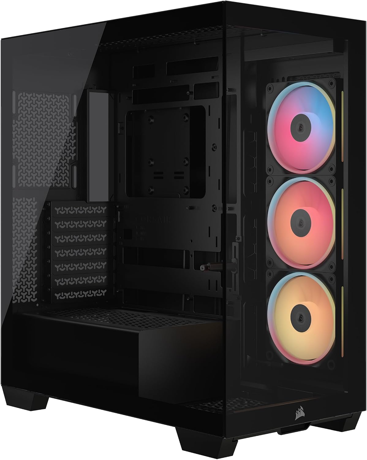 Corsair 3500X LX-R RGB iCUE Link Caja de PC semitorre con panel de cristal