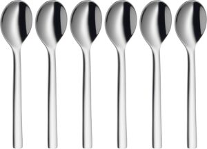WMF Nuova Set de 6 Cucharillas de Café o Té, Acero Inoxidable Cromargan