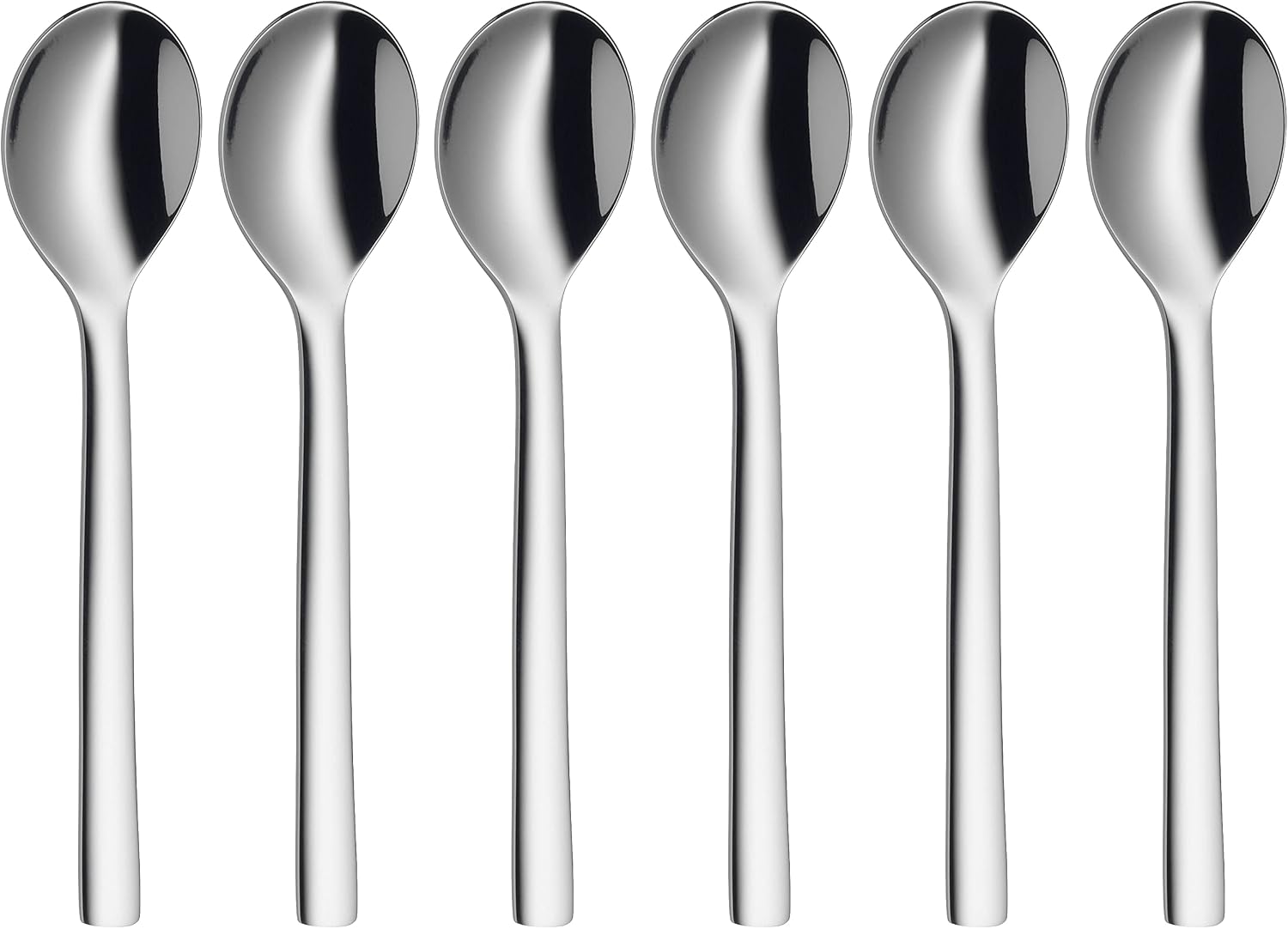 WMF Nuova Set de 6 Cucharillas de Café o Té, Acero Inoxidable Cromargan