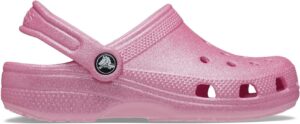 Crocs Classic Glitter Zuecos Niños, tweed rosa