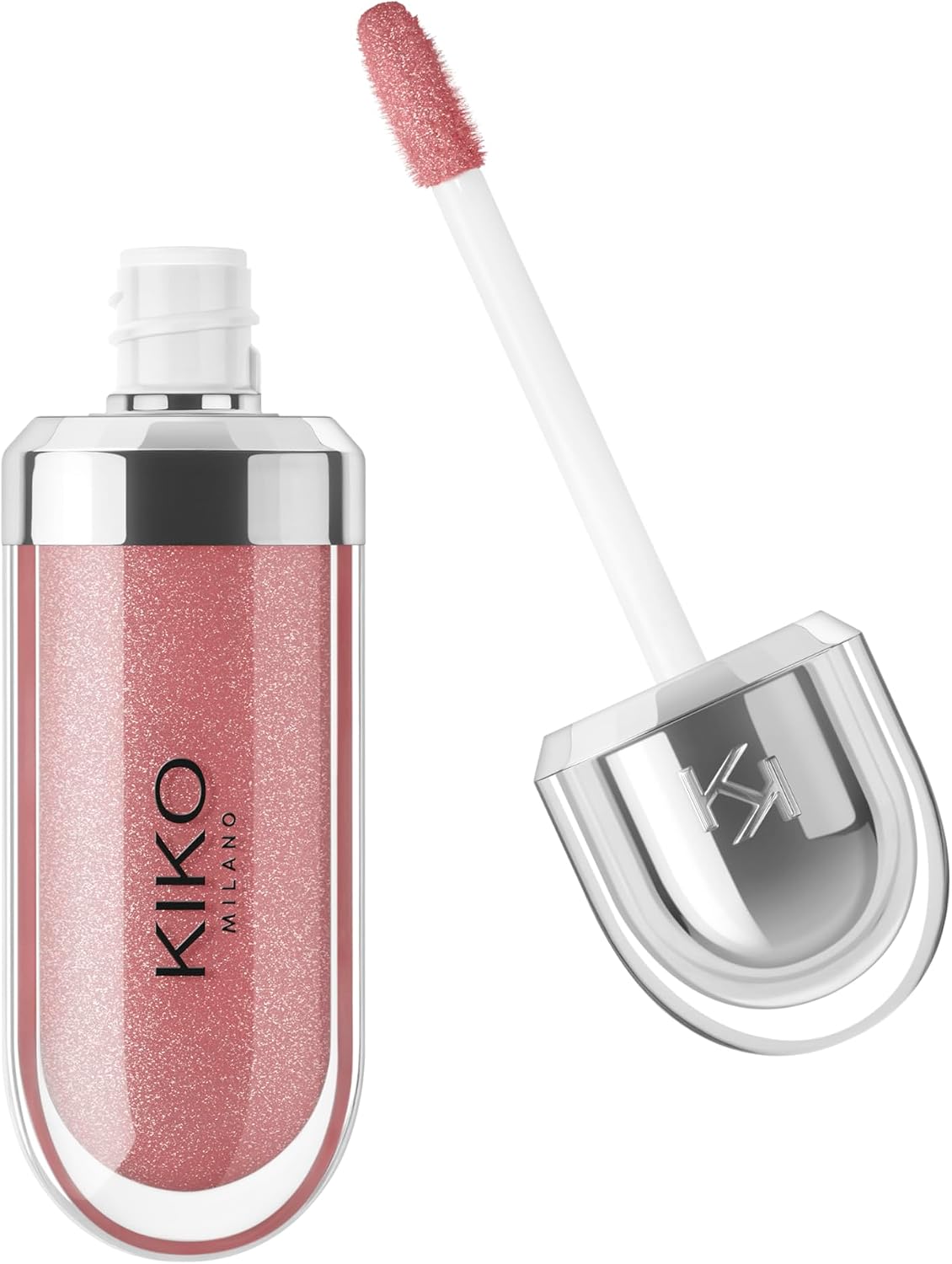 KIKO Milano 3D Hydra Lipgloss, brillo de labios emoliente, tono 35 Pearly Warm Mauve