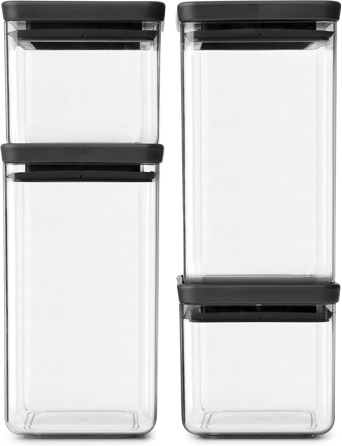 Brabantia Tasty+ Botes Organizadores para Alimentos, Set de 4