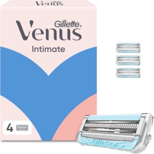 Gillette Venus cuchillas de afeitar mujer ingles y zona íntima, pack de 4 recambios