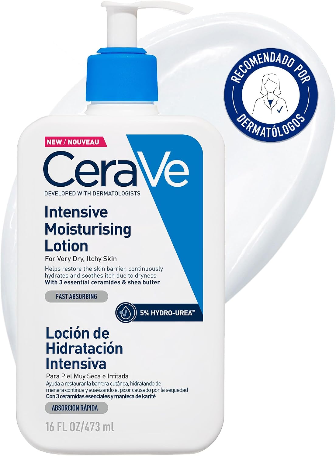 CeraVe Loción Hidratante Intensiva Hydro-Urea 473 ml