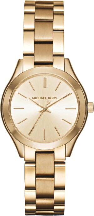 Michael Kors Reloj Slim Runway Mujer, 33 mm de acero inoxidable