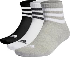 adidas 3-Stripes Cushioned Sportswear Calcetines Tobilleros, Pack de 3 Pares