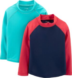 Simple Joys by Carter's Juego de 2 camisetas de protección para niños con capucha