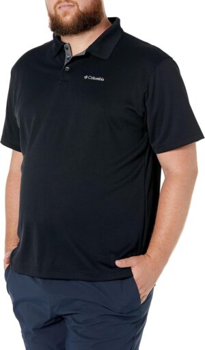 Columbia Utilizer Polo de manga corta Hombre, negro