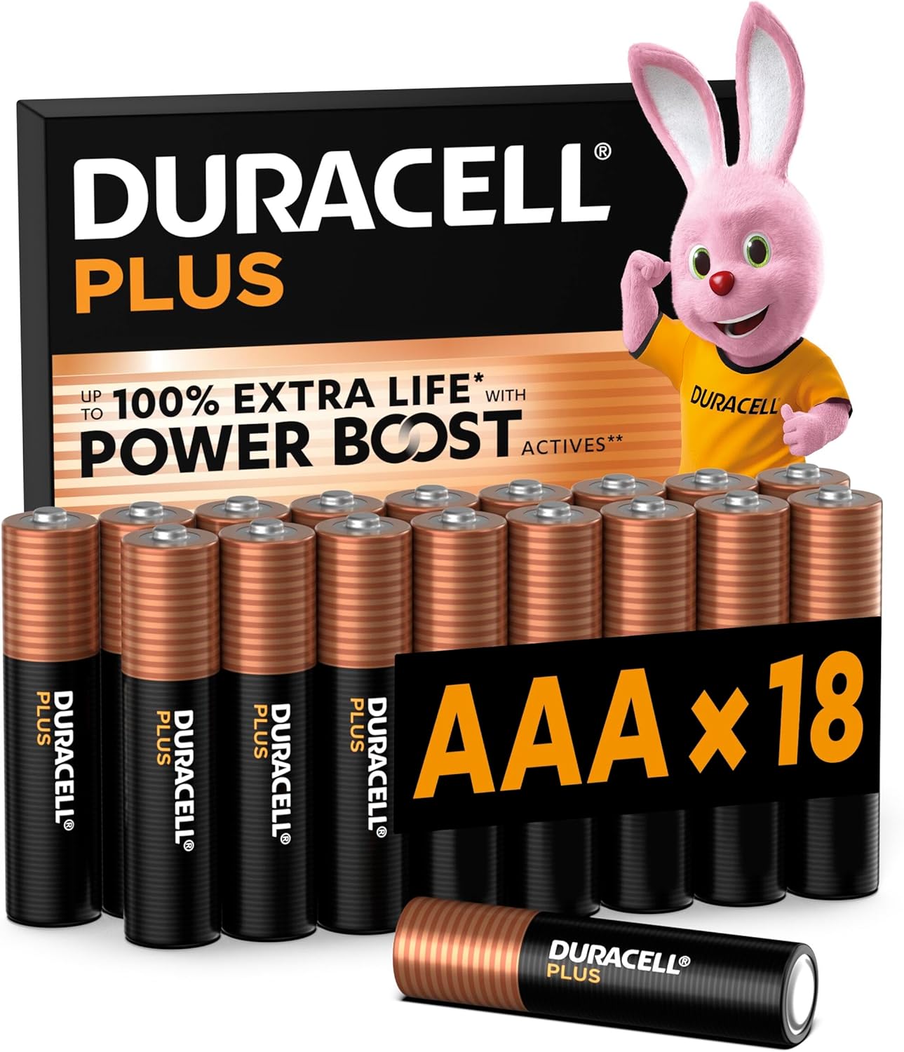 Duracell Plus AAA pilas alcalinas pack de 18