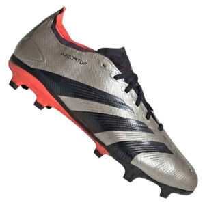 adidas Predator League FG botas de fútbol hombre, plata y negro